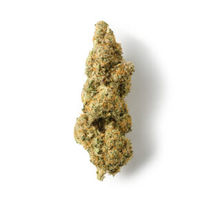 A vibrant image of Lemon Kush Burst vape juice, featuring a bright yellow label adorned with fresh lemon graphics and cannabis leaves. The bottle stands against a backdrop of lemons and green foliage, highlighting its zesty and refreshing flavor profile. The product promises a sweet and tangy vaping experience, ideal for citrus lovers seeking a burst of invigorating taste.