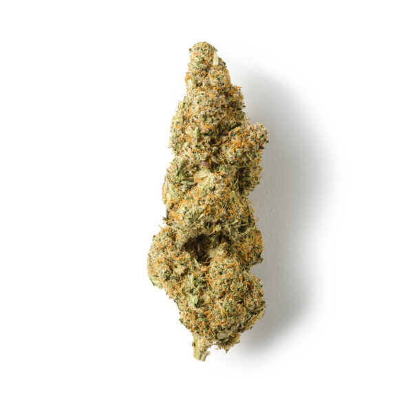 A vibrant image of Lemon Kush Burst vape juice, featuring a bright yellow label adorned with fresh lemon graphics and cannabis leaves. The bottle stands against a backdrop of lemons and green foliage, highlighting its zesty and refreshing flavor profile. The product promises a sweet and tangy vaping experience, ideal for citrus lovers seeking a burst of invigorating taste.