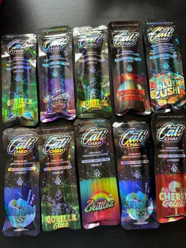 "Chap Cali Vape device with sleek design and vibrant e-liquid options."