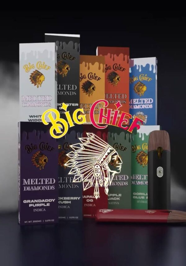 If you're looking for information about Big Chief Melted Diamonds"Big Chief Melted Diamonds," it typically refers to a cannabis concentrate known for its high potency and rich flavor. Here’s a brief overview: --- **Big Chief Melted Diamonds** Discover the ultimate cannabis experience with **Big Chief Melted Diamonds**, a premium concentrate that combines the best of flavor and potency. Crafted using a meticulous extraction process, Melted Diamonds feature THCA crystals suspended in a terpene-rich sauce, providing an intense and flavorful hit. Renowned for their purity and strength, these concentrates are perfect for experienced users seeking a robust cannabis experience. The vibrant flavors capture the essence of the strain, making every puff an aromatic delight. Ideal for dabbing or using with a vape pen, Big Chief Melted Diamonds are designed for those who appreciate the finer details of cannabis. --- If you need a specific aspect or a different type of content related to Big Chief Melted Diamonds, let me know!