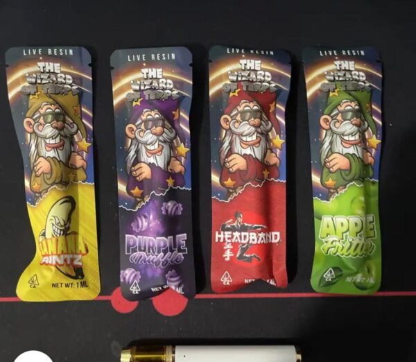 Here’s a product description for "The Wizard of Terps" vape: --- **The Wizard of Terps Disposable Vape** Unleash the magic of flavor with The Wizard of Terps Disposable Vape! Designed for the true connoisseur, this innovative device offers a unique blend of high-quality e-liquid infused with terpenes that capture the essence of your favorite strains. With a generous capacity of 2 grams, you can enjoy a prolonged vaping experience filled with rich, aromatic flavors. Each puff delivers a delightful combination of smooth vapor and complex notes, thanks to the carefully selected terpenes that enhance your vaping experience. Whether you’re drawn to fruity, earthy, or spicy profiles, The Wizard of Terps has something for everyone, making it an ideal choice for both beginners and seasoned vapers. The user-friendly, draw-activated design ensures that you can enjoy the magical experience without any hassle—simply inhale to activate! Its compact and portable build makes it perfect for vaping on the go, allowing you to take your favorite flavors wherever you wander. Experience the enchanting world of terpenes and elevate your vaping journey with The Wizard of Terps Disposable Vape. Embrace the fusion of flavor and convenience, and let each puff transport you to a realm of delightful sensations! --- Feel free to customize any part to better fit your needs!